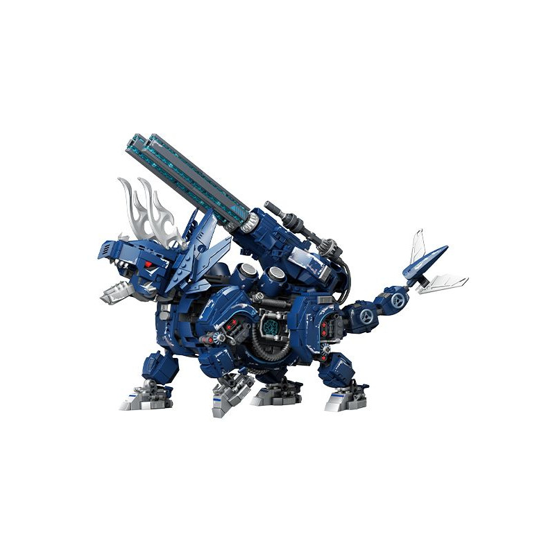 Sekensha 531001-0 Mecha Dinosaur：The Bastion Plercer Xếp hình lắp ráp ghép mô hình Giáp rồng hạng nặng: Giáp súng Guanjia Triceratops
