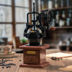 Pantasy 85053 Coffee Grinder Xếp hình lắp ráp ghép mô hình Bộ sưu tập Retro: Máy xay cà phê bánh đà lớn cổ điển