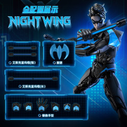 BLOKEES 75673 Nightwing Xếp hình lắp ráp ghép mô hình Anh hùng DC ngoài 03 Nightwing