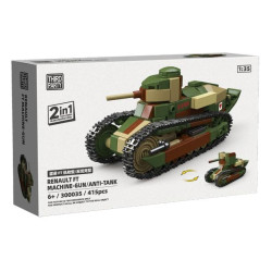 ThirdParty 300035 Renault FT Machine-Gun   Anti-Tank Xếp hình lắp ráp ghép mô hình Loại súng máy Renault FT, loại chống tăng Renault FT 1:35