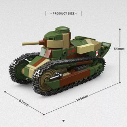 ThirdParty 300035 Renault FT Machine-Gun   Anti-Tank Xếp hình lắp ráp ghép mô hình Loại súng máy Renault FT, loại chống tăng Renault FT 1:35