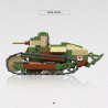 ThirdParty 300035 Renault FT Machine-Gun   Anti-Tank Xếp hình lắp ráp ghép mô hình Loại súng máy Renault FT, loại chống tăng Renault FT 1:35