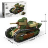 ThirdParty 300035 Renault FT Machine-Gun   Anti-Tank Xếp hình lắp ráp ghép mô hình Loại súng máy Renault FT, loại chống tăng Renault FT 1:35