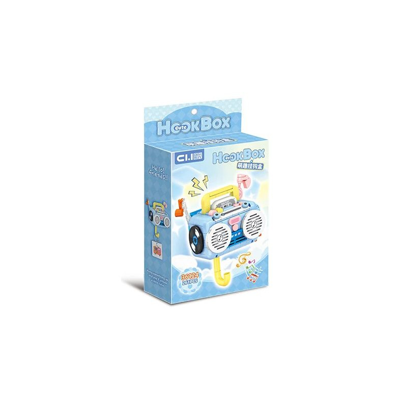 toy generation 36124 HookBox Xếp hình lắp ráp ghép mô hình Hộp móc dễ thương: móc ghi âm