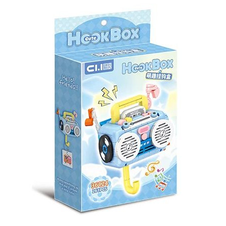 toy generation 36124 HookBox Xếp hình lắp ráp ghép mô hình Hộp móc dễ thương: móc ghi âm