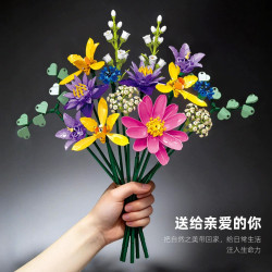 JIESTAR JJ9236 Xếp hình lắp ráp ghép mô hình bó hoa