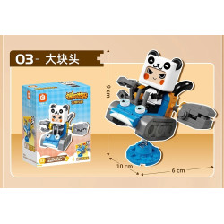 Forange FC2306 Xếp hình lắp ráp ghép mô hình Mini World: Fun Shake 6 mô hình