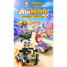 Forange FC2308 Xếp hình lắp ráp ghép mô hình Thế giới nhỏ: 6 ô tô kéo thú vị: Xe bốn bánh hoang dã, mui trần Meow Meow, lốc xoáy bất khả chiến bại, huyền thoại chiến binh sói, mui trần, công thức