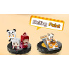 Forange FC2308 Xếp hình lắp ráp ghép mô hình Thế giới nhỏ: 6 ô tô kéo thú vị: Xe bốn bánh hoang dã, mui trần Meow Meow, lốc xoáy bất khả chiến bại, huyền thoại chiến binh sói, mui trần, công thức
