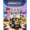 Forange FC2308 Xếp hình lắp ráp ghép mô hình Thế giới nhỏ: 6 ô tô kéo thú vị: Xe bốn bánh hoang dã, mui trần Meow Meow, lốc xoáy bất khả chiến bại, huyền thoại chiến binh sói, mui trần, công thức