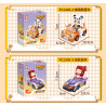 Forange FC2308 Xếp hình lắp ráp ghép mô hình Thế giới nhỏ: 6 ô tô kéo thú vị: Xe bốn bánh hoang dã, mui trần Meow Meow, lốc xoáy bất khả chiến bại, huyền thoại chiến binh sói, mui trần, công thức