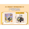 Forange FC2308 Xếp hình lắp ráp ghép mô hình Thế giới nhỏ: 6 ô tô kéo thú vị: Xe bốn bánh hoang dã, mui trần Meow Meow, lốc xoáy bất khả chiến bại, huyền thoại chiến binh sói, mui trần, công thức