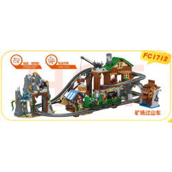 Forange FC1712 Xếp hình lắp ráp ghép mô hình Tàu lượn siêu tốc của mỏ