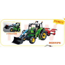 Forange FC9211 Farm Loader Xếp hình lắp ráp ghép mô hình Xe nâng nông dân thủy lực
