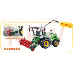 Forange FC9212 Harvester Xếp hình lắp ráp ghép mô hình Máy thu hoạch trang trại thủy lực
