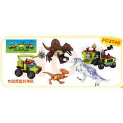Forange FC3740 Xếp hình lắp ráp ghép mô hình Đội thám hiểm khoa học Spinosaurus vĩ đại