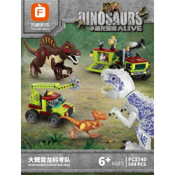 Forange FC3740 Xếp hình lắp ráp ghép mô hình Đội thám hiểm khoa học Spinosaurus vĩ đại