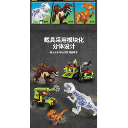 Forange FC3740 Xếp hình lắp ráp ghép mô hình Đội thám hiểm khoa học Spinosaurus vĩ đại