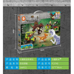 Forange FC3740 Xếp hình lắp ráp ghép mô hình Đội thám hiểm khoa học Spinosaurus vĩ đại