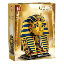 DK 80027 Xếp hình lắp ráp ghép mô hình Mặt nạ vàng của pharaoh Ai Cập Tutankhamun