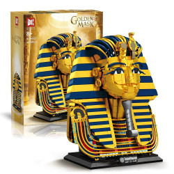 DK 80027 Xếp hình lắp ráp ghép mô hình Mặt nạ vàng của pharaoh Ai Cập Tutankhamun