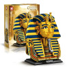 DK 80027 Xếp hình lắp ráp ghép mô hình Mặt nạ vàng của pharaoh Ai Cập Tutankhamun
