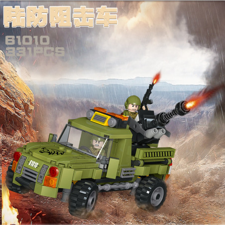 JIESTAR 61010 Xếp hình lắp ráp ghép mô hình Nhiệm vụ vinh quang: Xe đánh chặn phòng thủ mặt đất