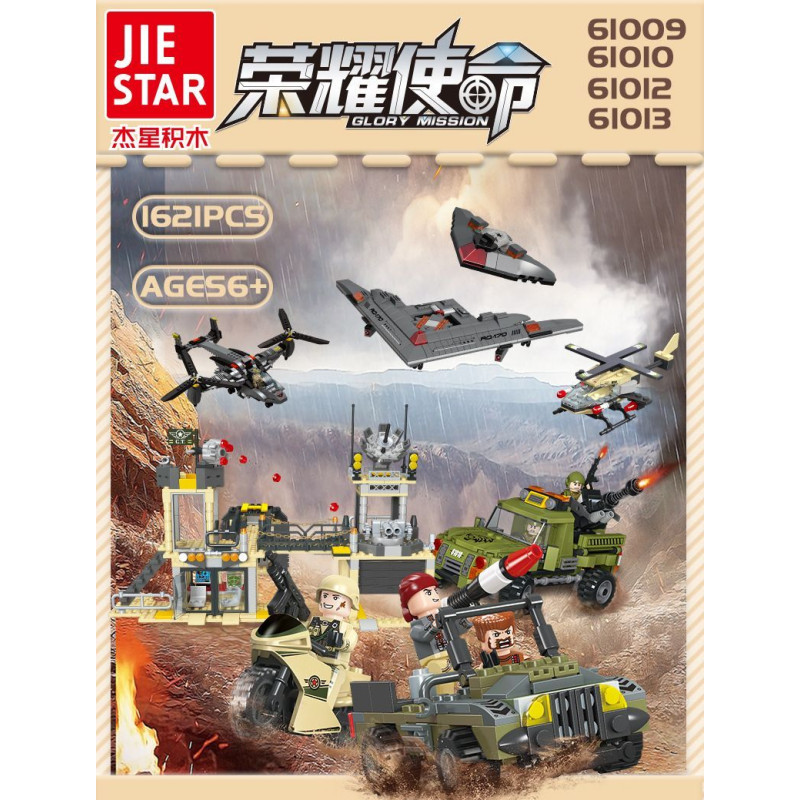 JIESTAR 61012 Xếp hình lắp ráp ghép mô hình Sứ mệnh vinh quang: Máy bay tuần tra Osprey thu nhỏ