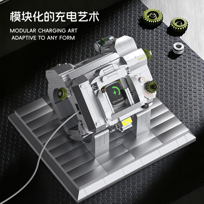 Xbert 66154 Xbert Boy Watch Charging Stand Xếp hình lắp ráp ghép mô hình Đế sạc đồng hồ thông minh (có thể đeo được)