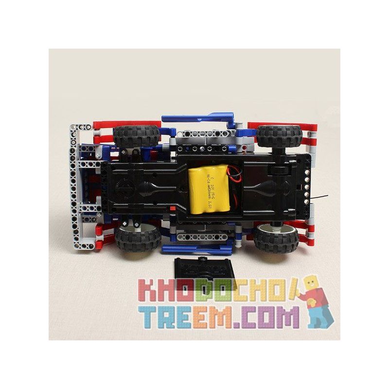 QIHUI 8006 non  XE ĐẦU KÉO XANH BIỂN bộ đồ chơi xếp lắp ráp ghép mô hình  STARRY SKY Kỹ Thuật Công Nghệ Cao Mô Hình Phương Tiện 448 khối