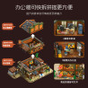 JIESTAR 89147 Police Office Xếp hình lắp ráp ghép mô hình Tòa nhà văn phòng cảnh sát phía Tây