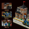 Xbert 66194 European Train Station Xếp hình lắp ráp ghép mô hình Tòa nhà cổ điển ga xe lửa phong cách châu Âu