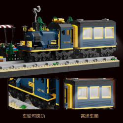 Xbert 66194 European Train Station Xếp hình lắp ráp ghép mô hình Tòa nhà cổ điển ga xe lửa phong cách châu Âu
