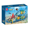 JIESTAR JJ9251 Ocean Base Xếp hình lắp ráp ghép mô hình Tàu lượn siêu tốc Ocean Base