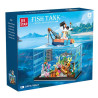 JIESTAR JJ9219 Fish Tank Diving Exploration Xếp hình lắp ráp ghép mô hình Lặn bể cá phiêu lưu