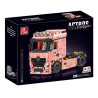 JIESTAR JJ3224 Pink Pig Container Xếp hình lắp ráp ghép mô hình Xe container máy kéo heo hồng