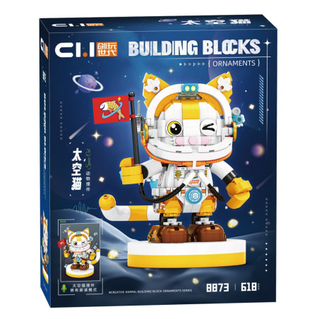 toy generation 8873 Xếp hình lắp ráp ghép mô hình Mô hình đọc giọng nói của Space Cat