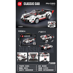minGDi LEIBAO K2284 Xếp hình lắp ráp ghép mô hình Xe thể thao PN-C210