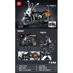 minGDi LEIBAO K2273 Xếp hình lắp ráp ghép mô hình xe máy HL-1868CC