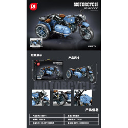 minGDi LEIBAO K2274 Xếp hình lắp ráp ghép mô hình xe máy ST-800CC