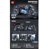minGDi LEIBAO K2274 Xếp hình lắp ráp ghép mô hình xe máy ST-800CC