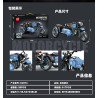 minGDi LEIBAO K2274 Xếp hình lắp ráp ghép mô hình xe máy ST-800CC