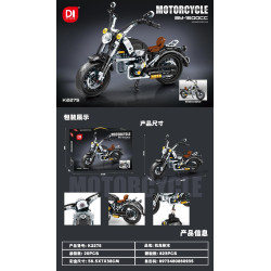 minGDi LEIBAO K2275 Xếp hình lắp ráp ghép mô hình xe máy BM-1600CC