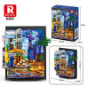 Reobrix 66702 Xếp hình lắp ráp ghép mô hình Quán cà phê đêm