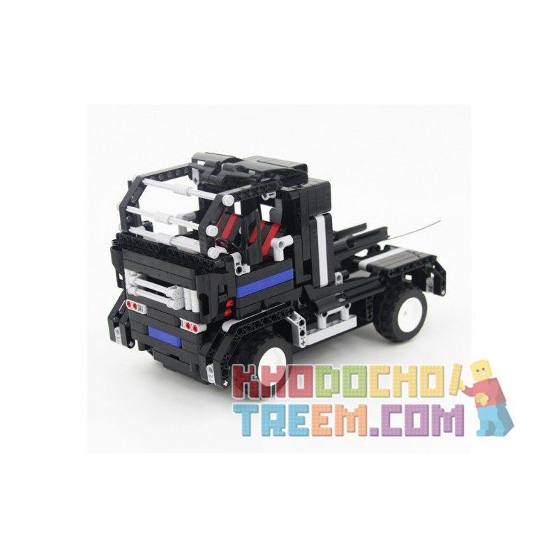 QIHUI 8008 non  XE ĐẦU KÉO ĐEN bộ đồ chơi xếp lắp ráp ghép mô hình  Kỹ Thuật Công Nghệ Cao Mô Hình Phương Tiện 483 khối