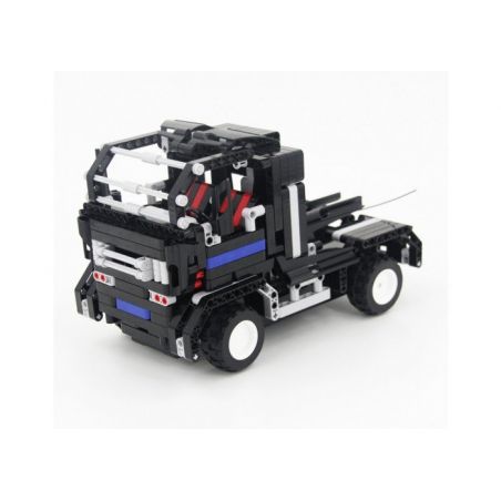 QIHUI 8008 non  XE ĐẦU KÉO ĐEN bộ đồ chơi xếp lắp ráp ghép mô hình  Kỹ Thuật Công Nghệ Cao Mô Hình Phương Tiện 483 khối