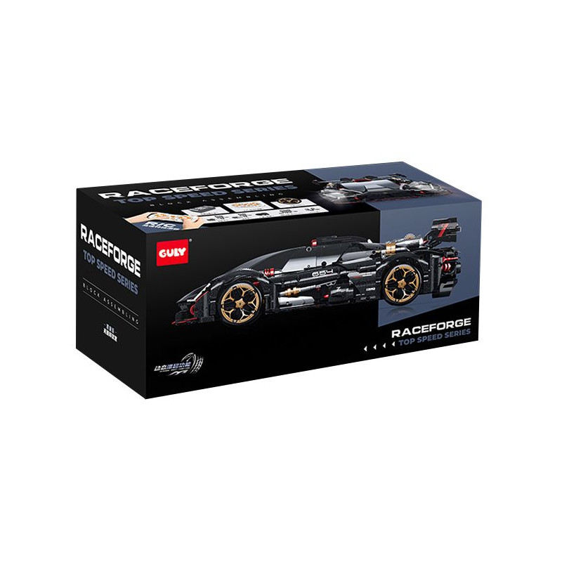 GULY 10654 Xếp hình lắp ráp ghép mô hình Lambo 3000 Roadster 1:10