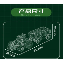 MouldKing 17095 Multi-Purpose Tractor Xếp hình lắp ráp ghép mô hình máy kéo đa năng