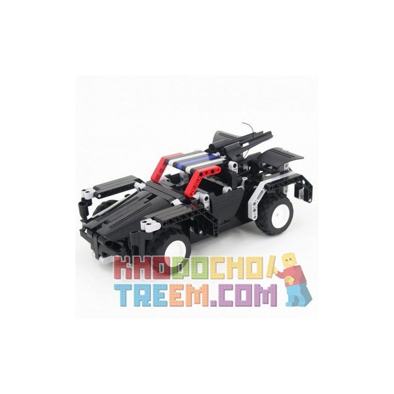 QIHUI 8008 non  XE ĐẦU KÉO ĐEN bộ đồ chơi xếp lắp ráp ghép mô hình  Kỹ Thuật Công Nghệ Cao Mô Hình Phương Tiện 483 khối