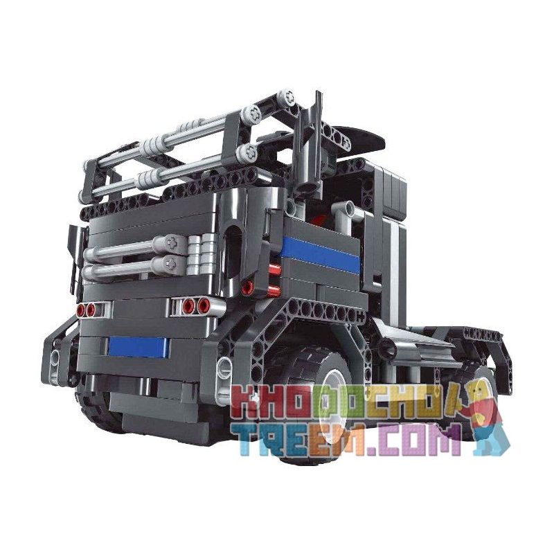 QIHUI 8008 non  XE ĐẦU KÉO ĐEN bộ đồ chơi xếp lắp ráp ghép mô hình  Kỹ Thuật Công Nghệ Cao Mô Hình Phương Tiện 483 khối